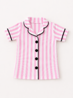 Pembe Çizgili Kız Çocuk Pijama Takımı - Görsel 3