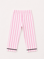 Pembe Çizgili Kız Çocuk Pijama Takımı - Görsel 4